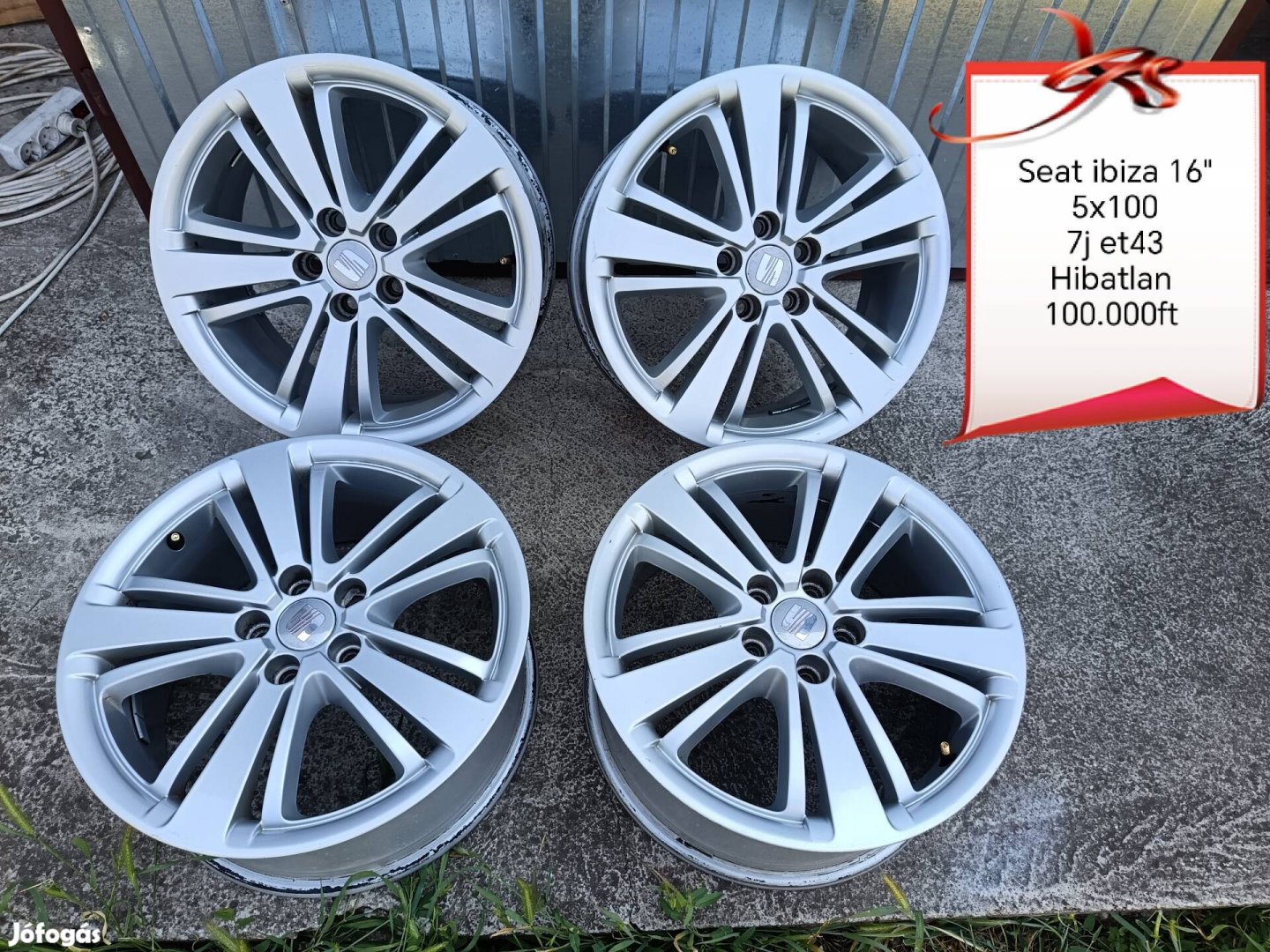 Seat Ibiza 5x100 16 col alufelni szett 