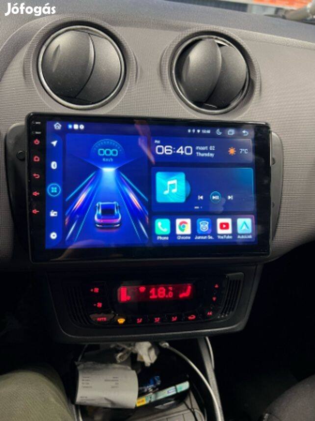 Seat Ibiza Carplay Multimédia Android GPS Rádió Tolatókamerával