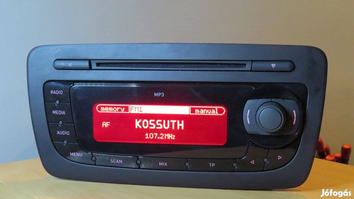 Seat Ibiza gyári cd mp3 rádió fejegység