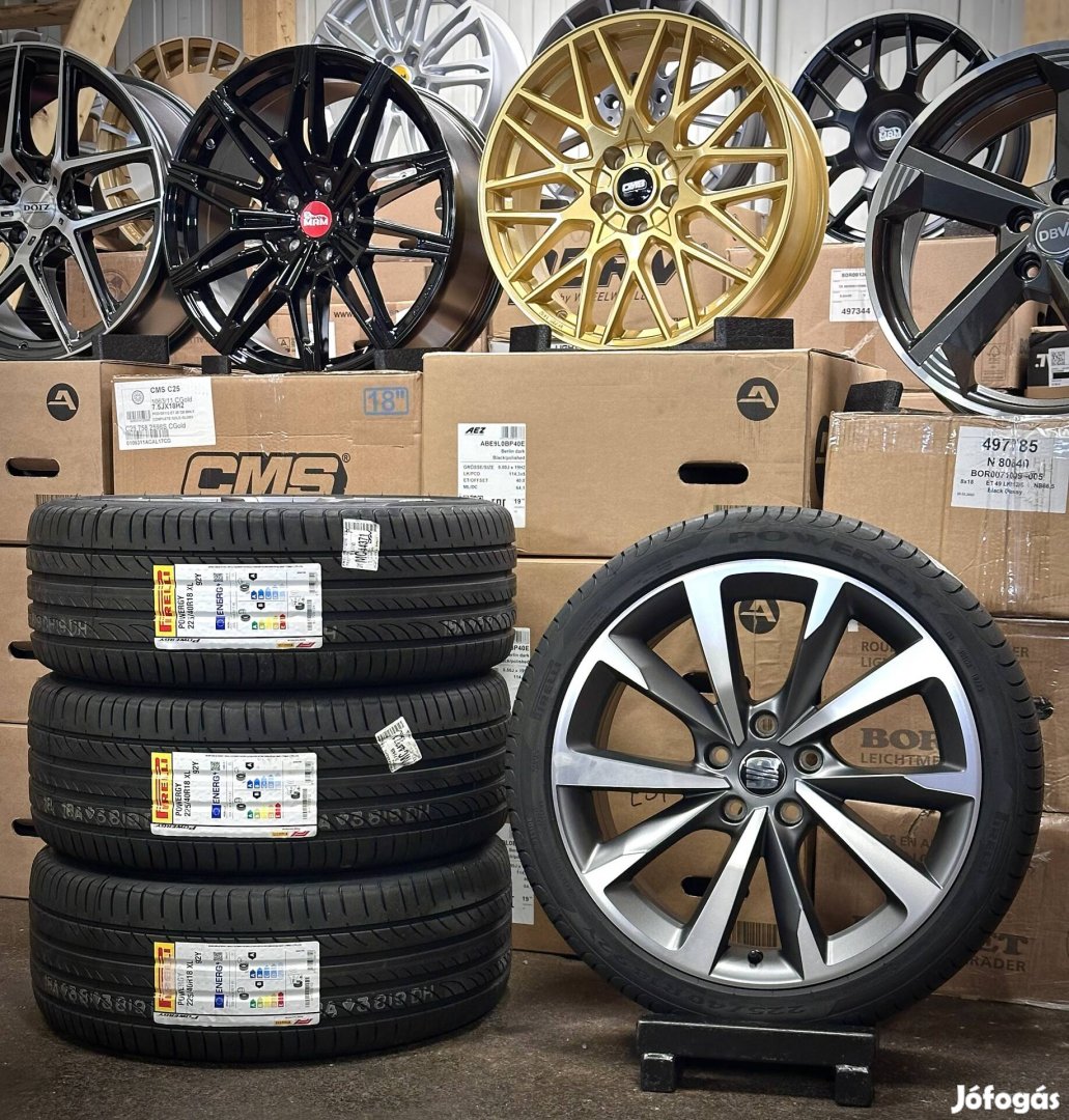Seat Leon 5F Új gyári 18zoll alufelnik új nyári Pirelli gumikkal