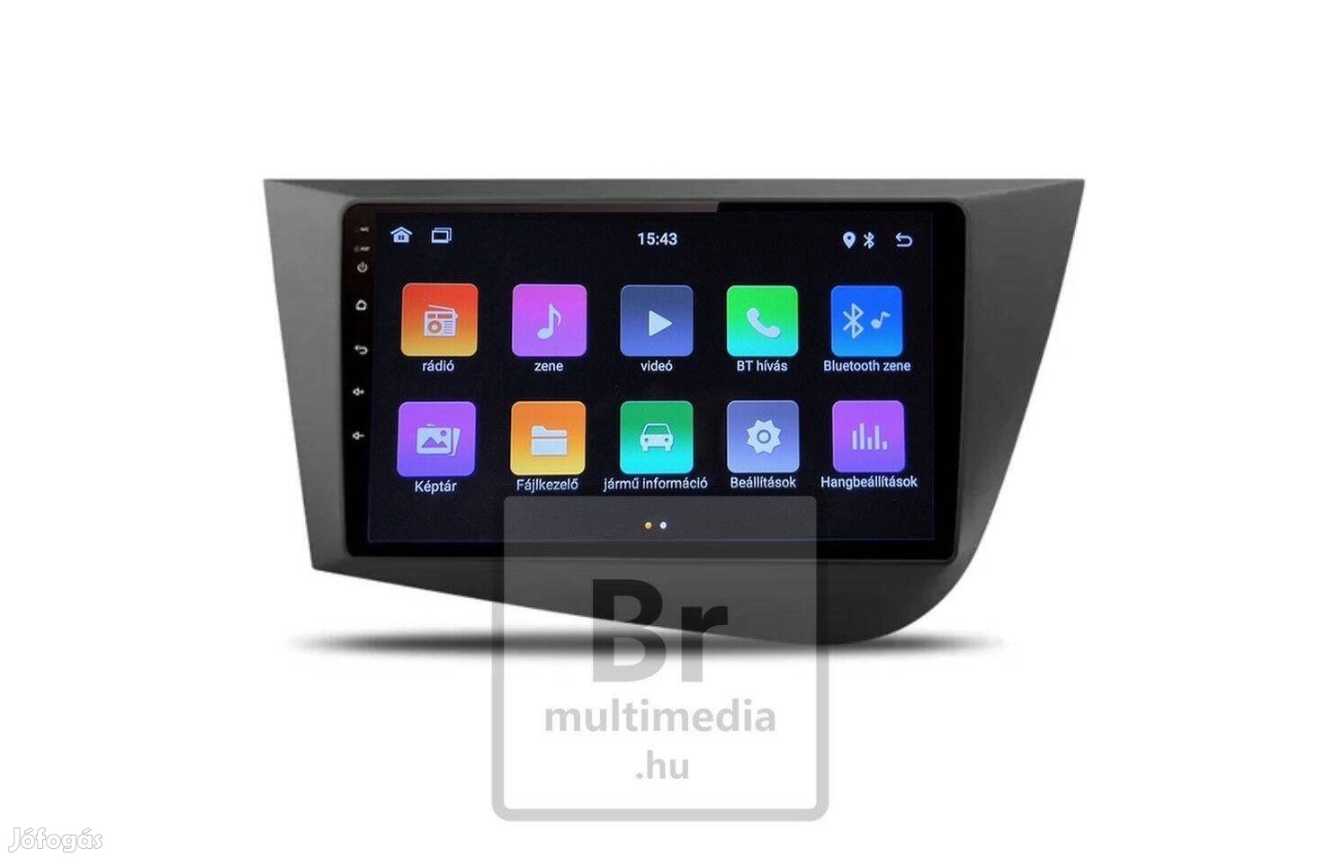 Seat Leon Android Kijelző Multimédia Carplay Rádió Navigáció Hifi 2Din