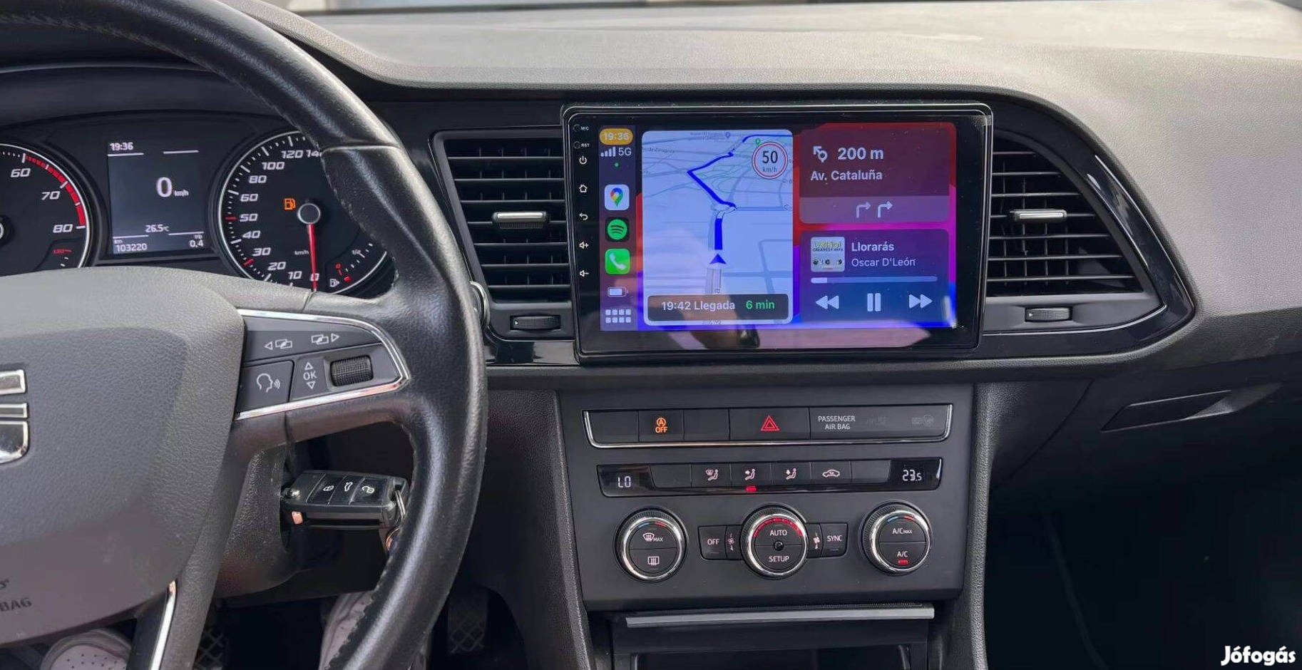 Seat Leon Mk3 Android Kijelző Multimédia Carplay 2Din Rádió Navigáció