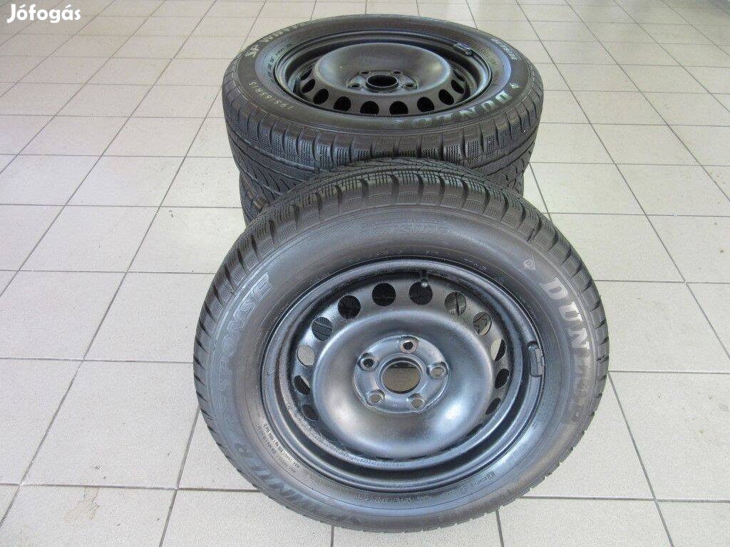 Seat acélfelni 195/65 R15 Dunlop téli gumival eladó