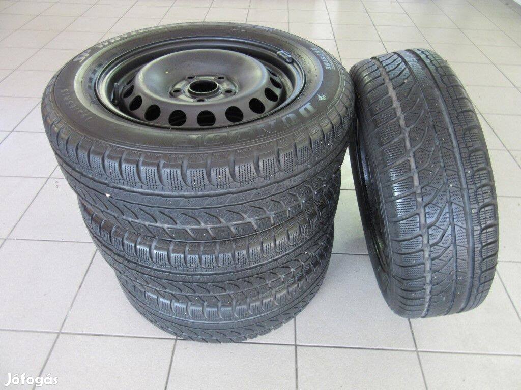 Seat acélfelni 195/65 R15 Dunlop téli gumival eladó