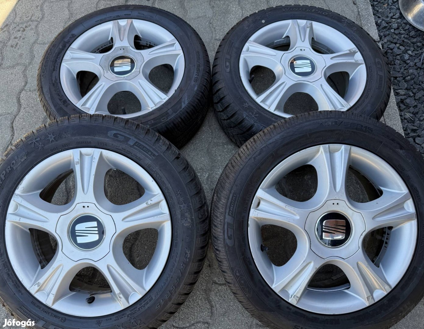Seat alufelni 15" 5x100 Téli 2024 Golf 4 bora leon A3 alufelni 15" 
