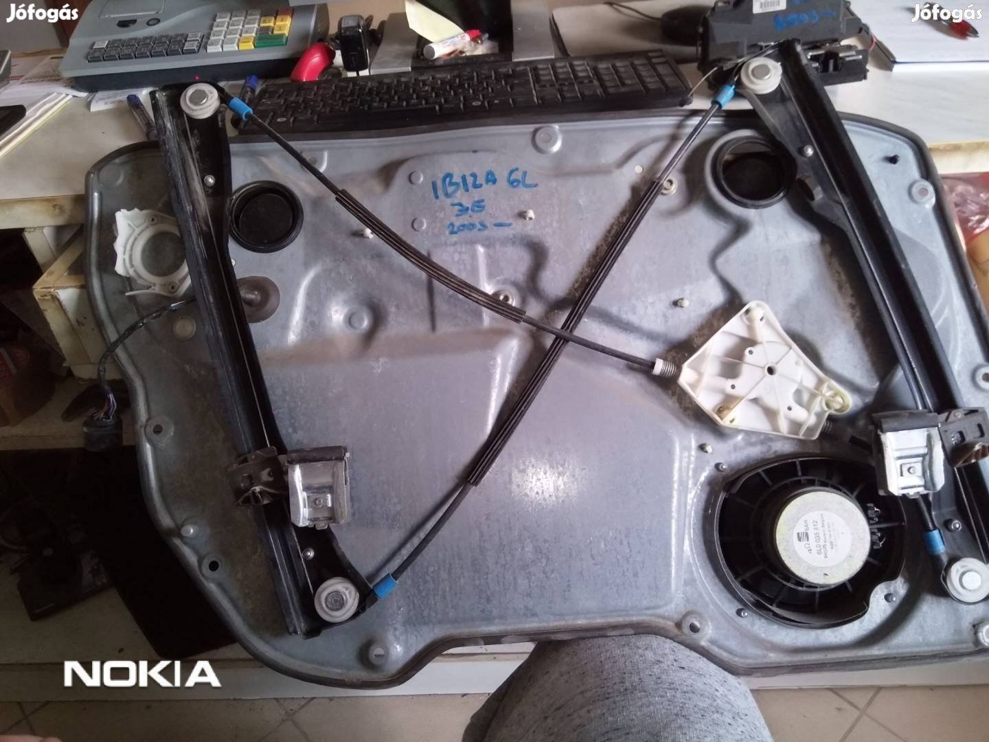 Seat ibiza 2003- 6l 5 ajtós jobb első ablakemelő szerkezet