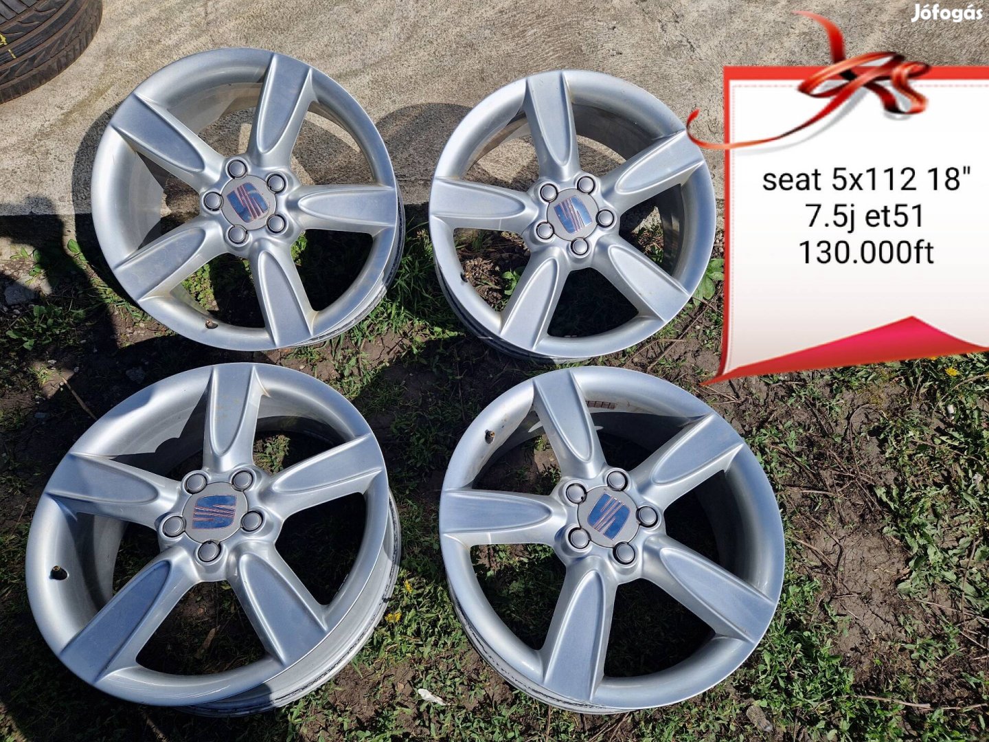 Seat orion 5x112 18col alufelni szett 