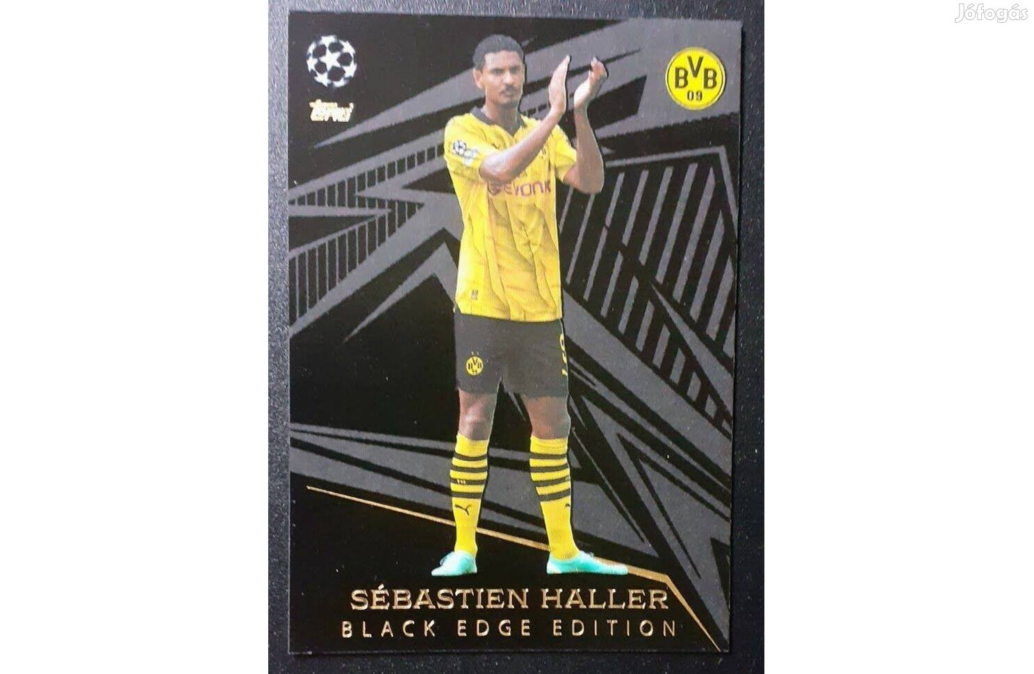 Sebastien Haller Dortmund Black Edge focis kártya Match Attax Extra