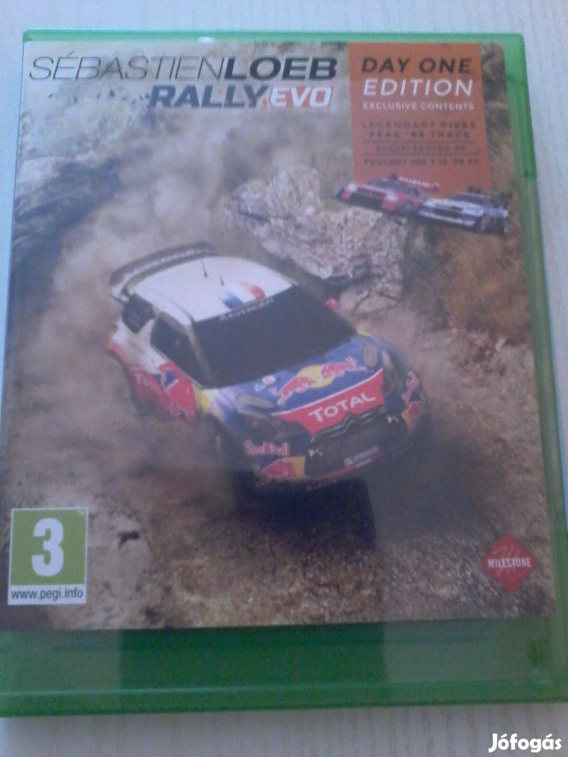 Sebastien Loeb Rally Xbox 1 játék eladó.(nem postázom)