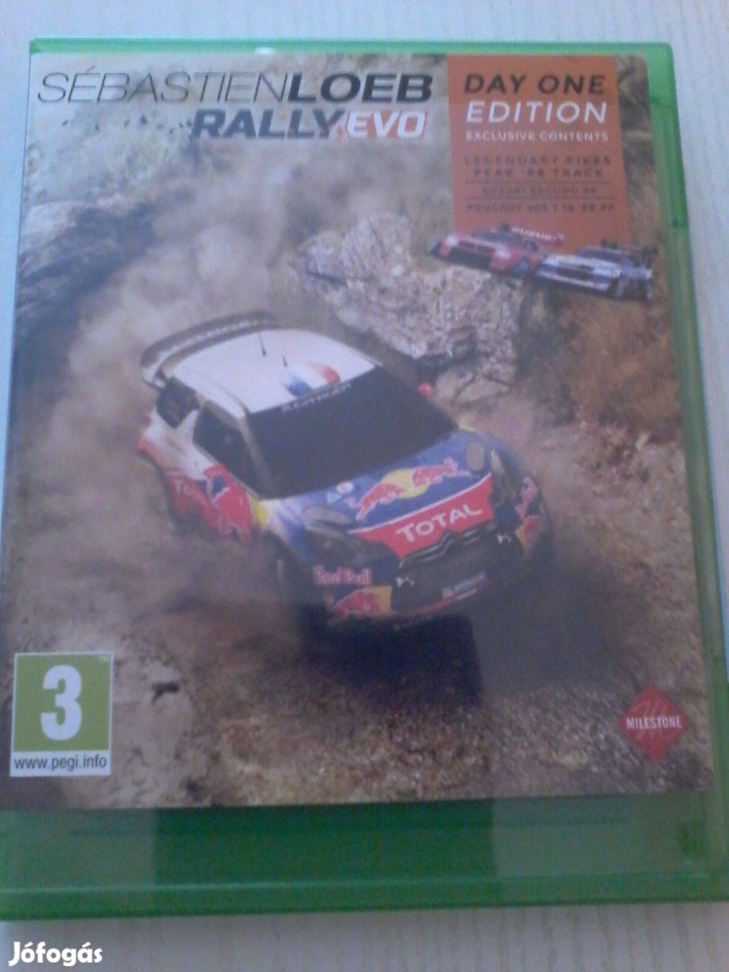 Sebastien Loeb Rally Xbox 1 játék eladó.(nem postázom)