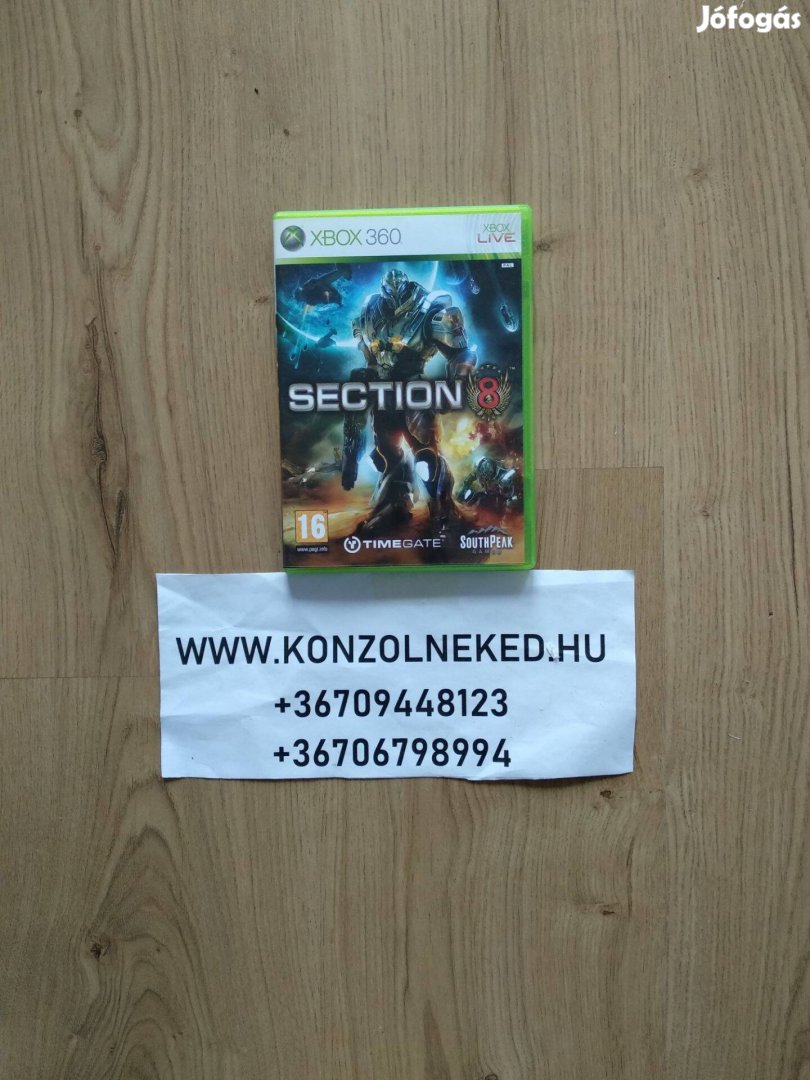 Section 8 Xbox 360 játék