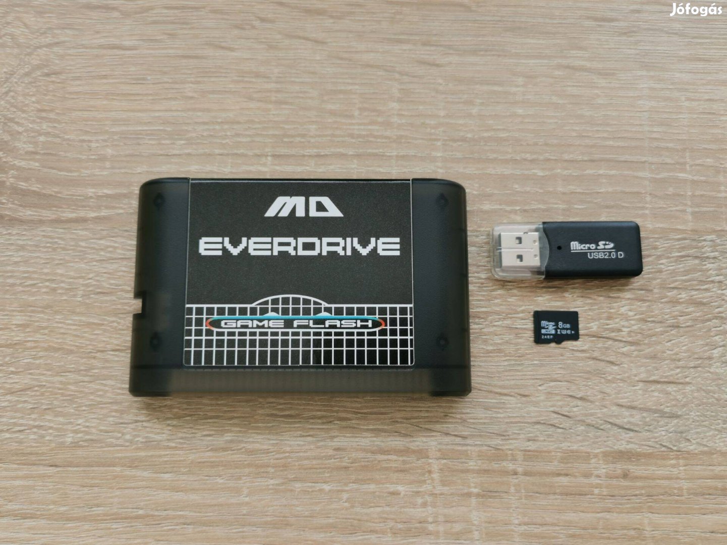 Sega MD Everdrive + microsd + 600db Mega Drive játék + kártyaolvasó