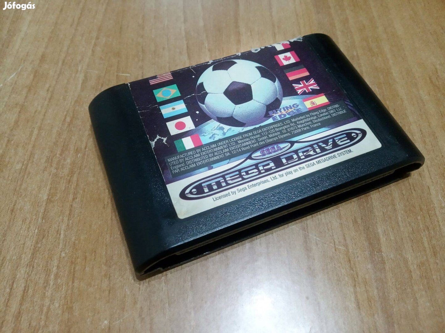 Sega Mega Drive Champions World Class Soccer játék kazetta, cartridge