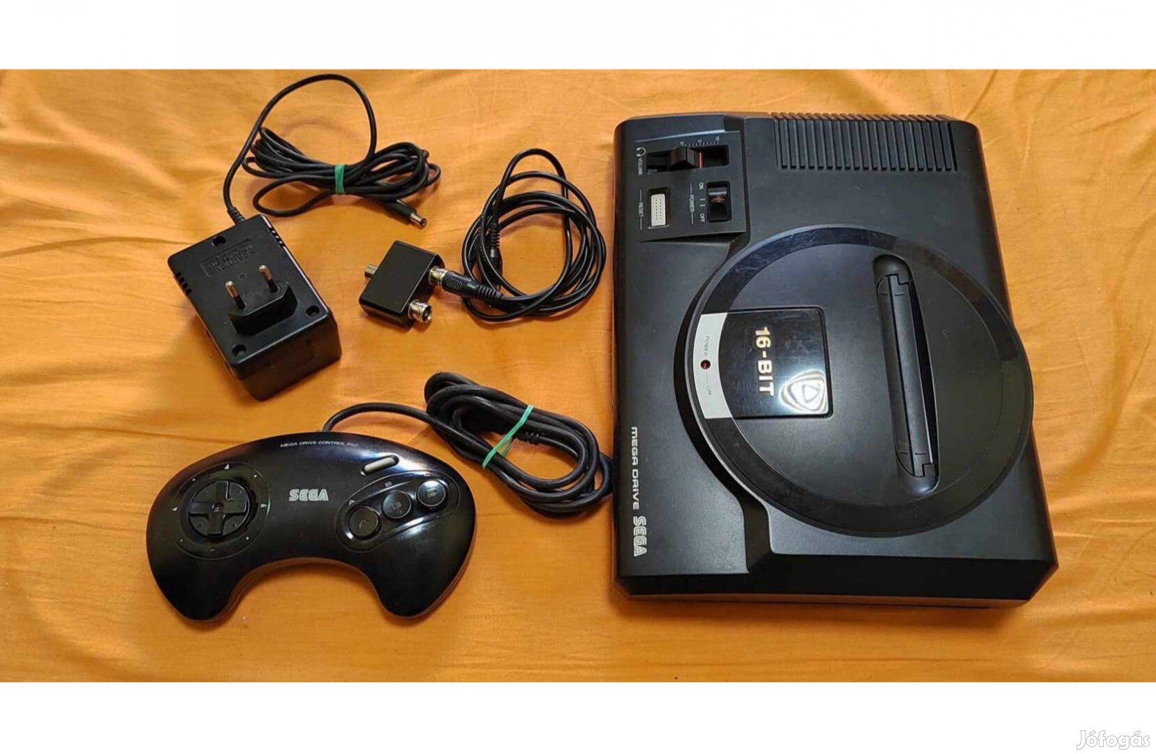 Sega Megadrive 16 Bit + 1 kontroller + tv kábel + tápegység