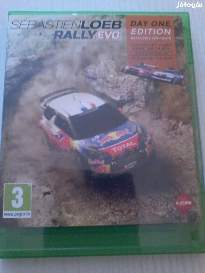 Segastien Loeb Rally Xbox 1 játék eladó.(nem postázom)