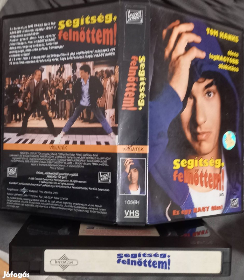 Segítség felnőttem - vígjáték vhs - nagytok- Tom Hanks