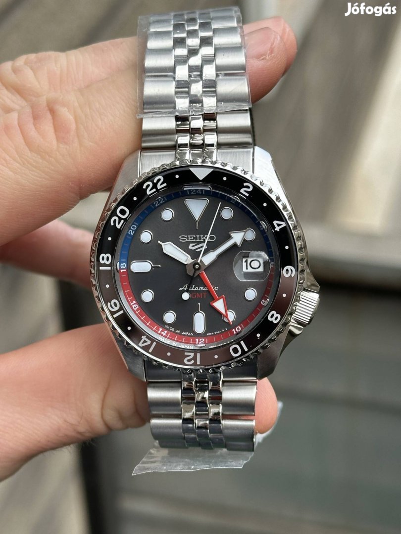 Seiko 5 Sports GMT Ssk019K1 új, automata karóra 