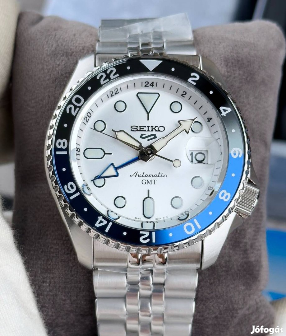 Seiko 5 Sports GMT Ssk033K1 új, automata karóra 