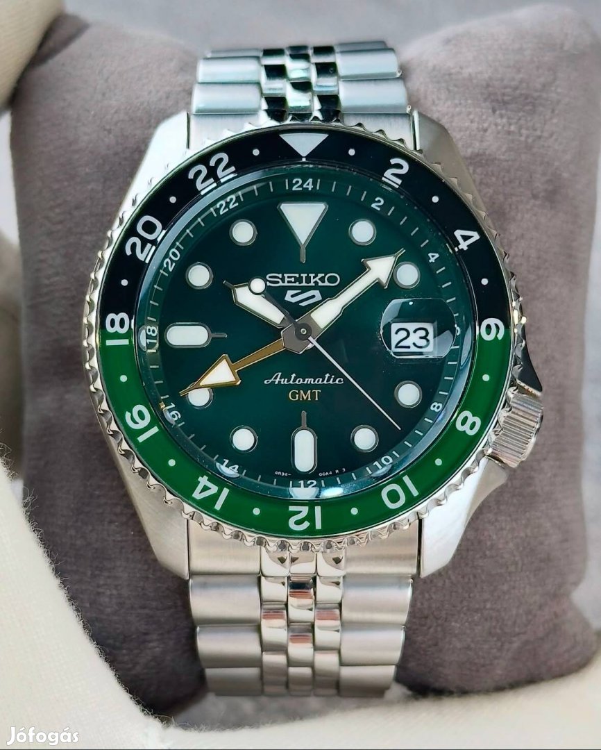 Seiko 5 Sports GMT Ssk035K1 új, automata karóra 