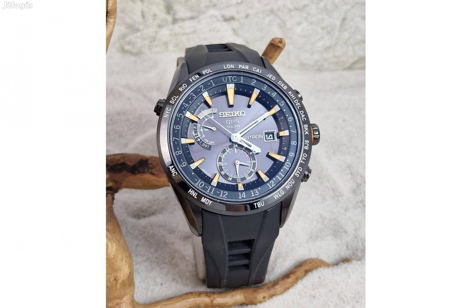 Seiko Astron 'Sbxa025' karóra, GPS, Kerámia, Solar, Zafír