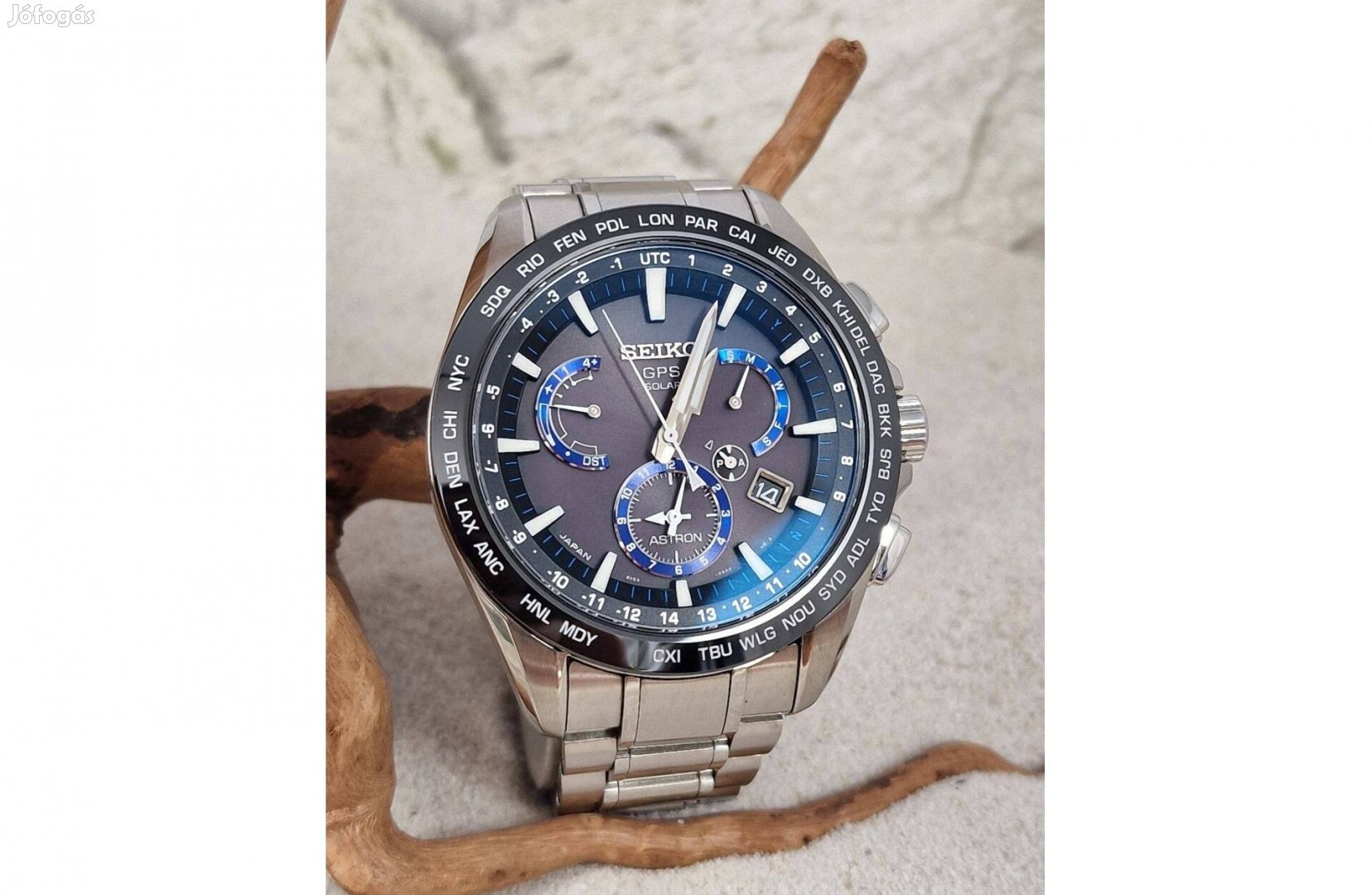 Seiko Astron 'Sbxb107' karóra, GPS, Solar, Acél, Zafír, Kerámia