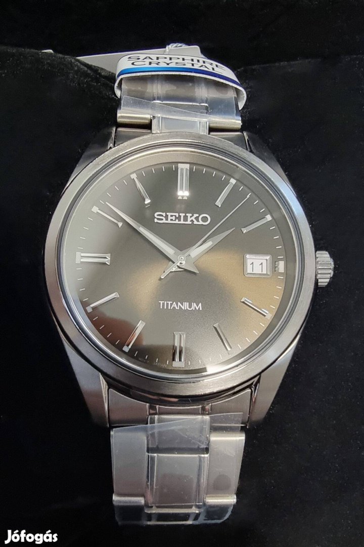 Seiko Classic Sur375P1 / Titánium-Zafír / Új / 50e Ft-tal ár alatt