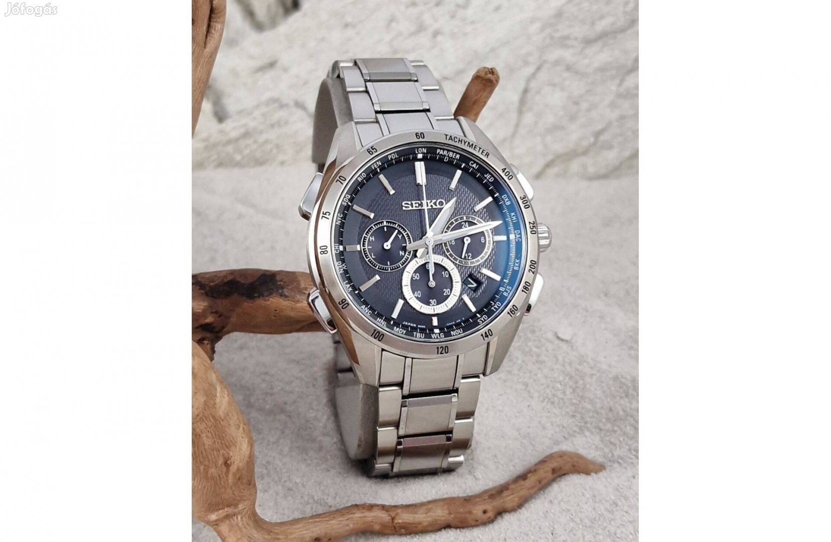 Seiko Flight Expert 'Brightz SAGA193', radio, solar, JDM számla és gar
