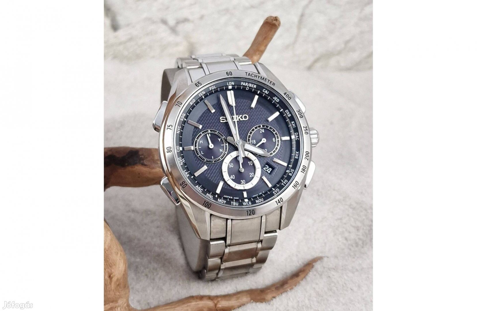Seiko Flight Expert 'Brightz SAGA193', radio, solar, JDM számla és gar