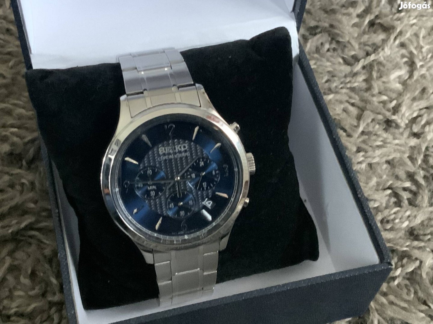 Seiko Full Acél Chronograph Quartz újszerű Óra 43 mm