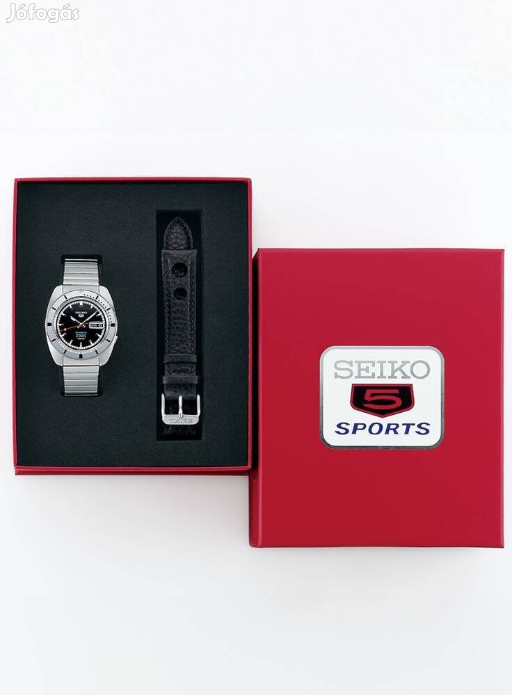 Seiko Srpl03K1 automata karóra karcmentes, doboz, garancia, 2 szíj