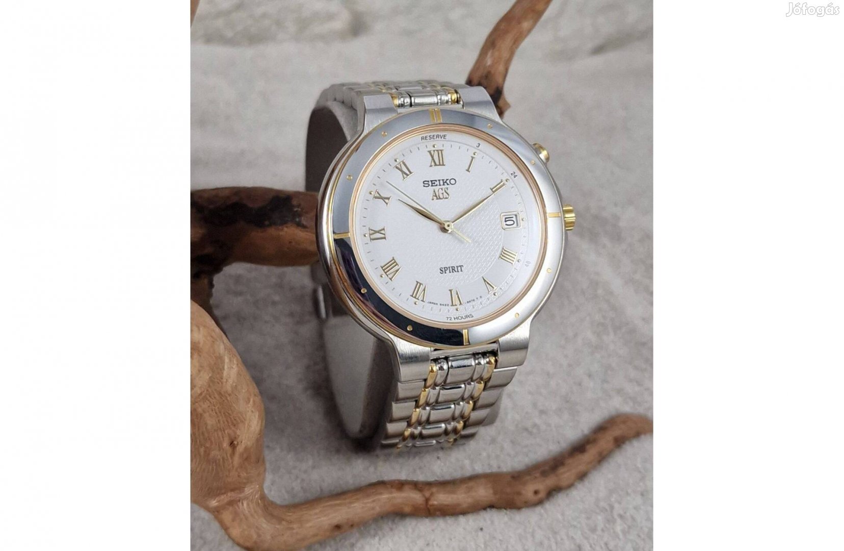 Seiko 'AGS Spirit', JDM, Kinetic, zafír, számla és garancia 1993.04