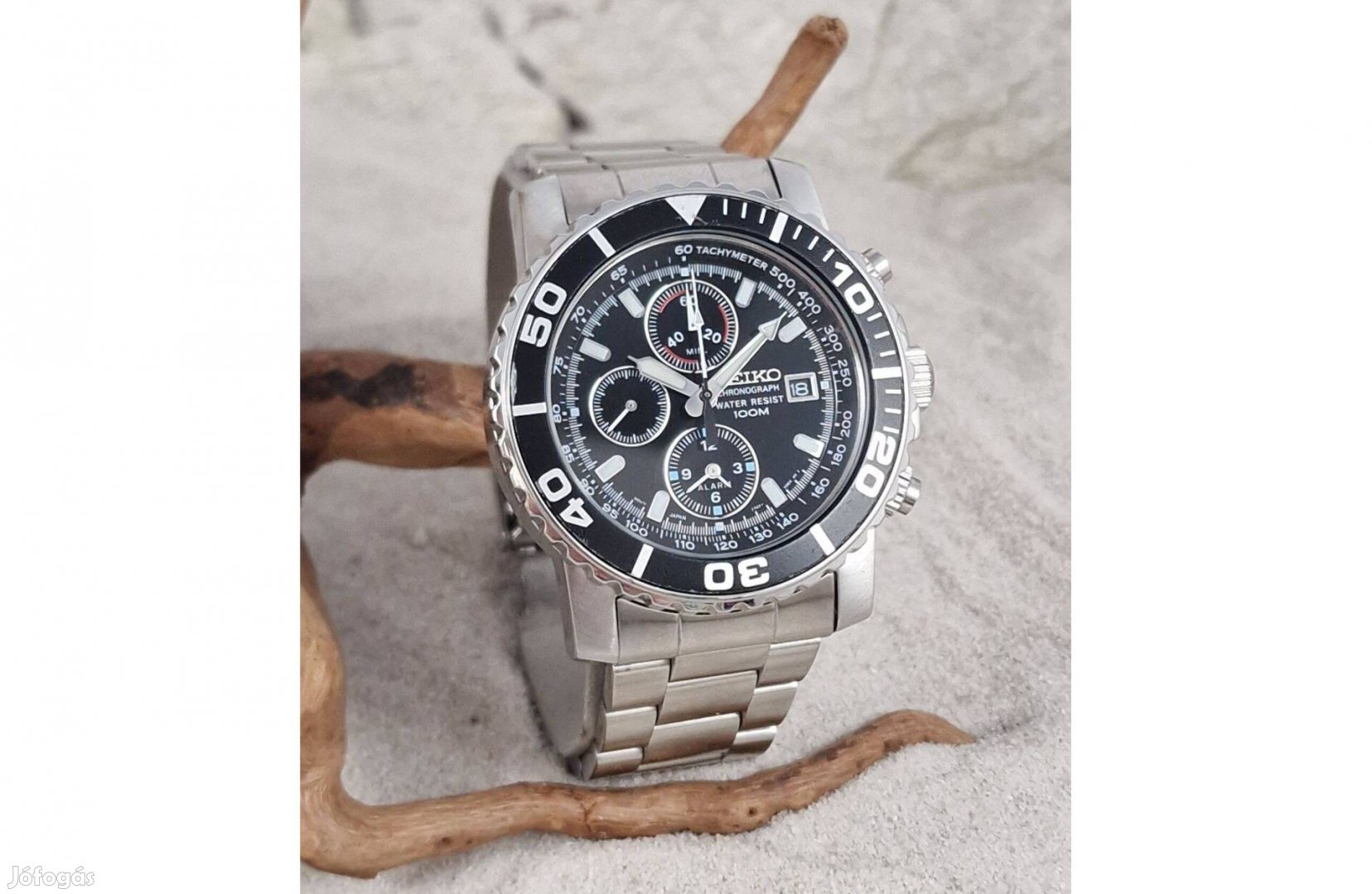 Seiko 'Daytona SNA225' férfi karóra, számla és garancia 2008.11