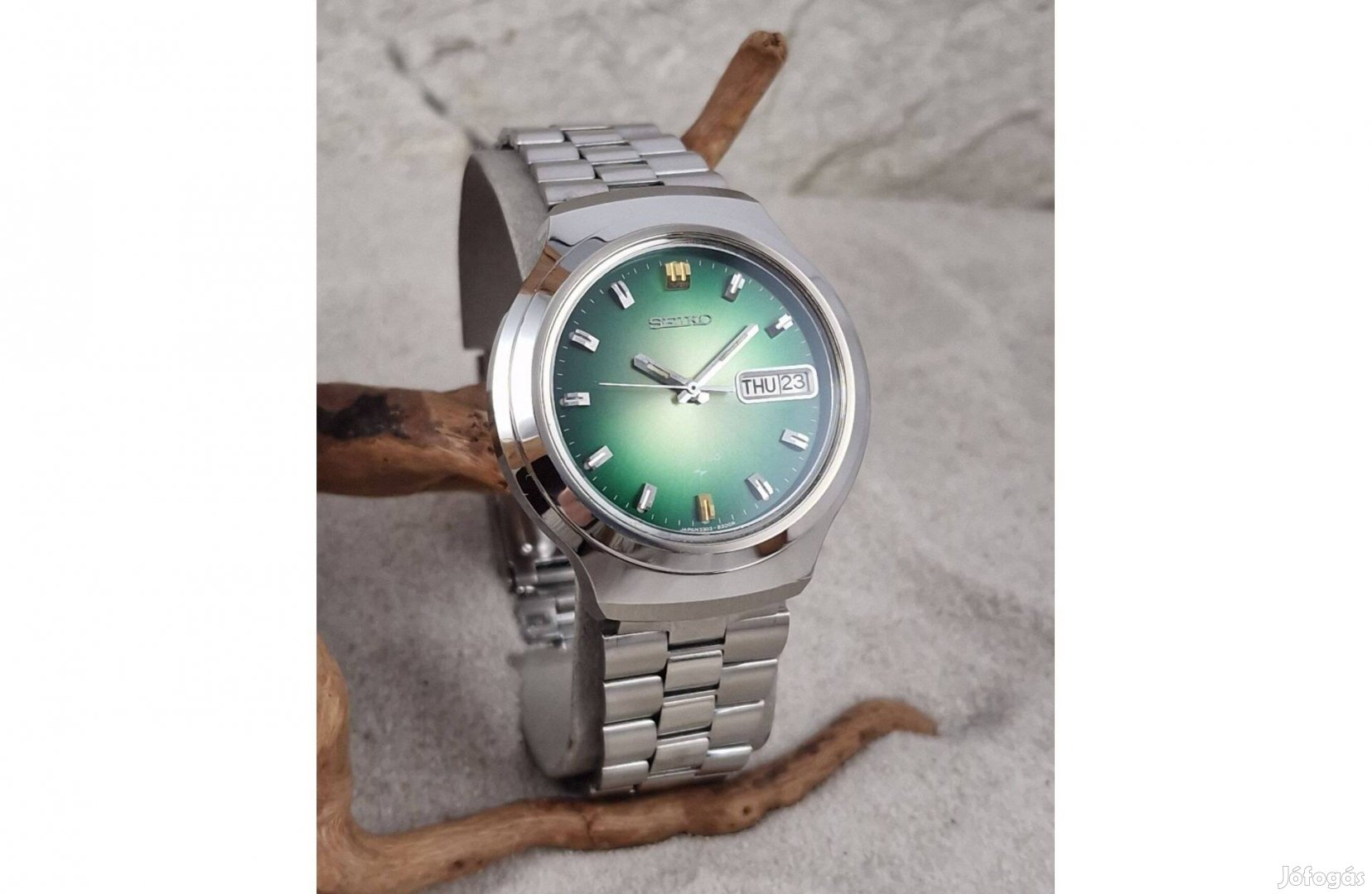 Seiko 'EL-330' elektromechanikus karóra, számla és garancia, 1972.10