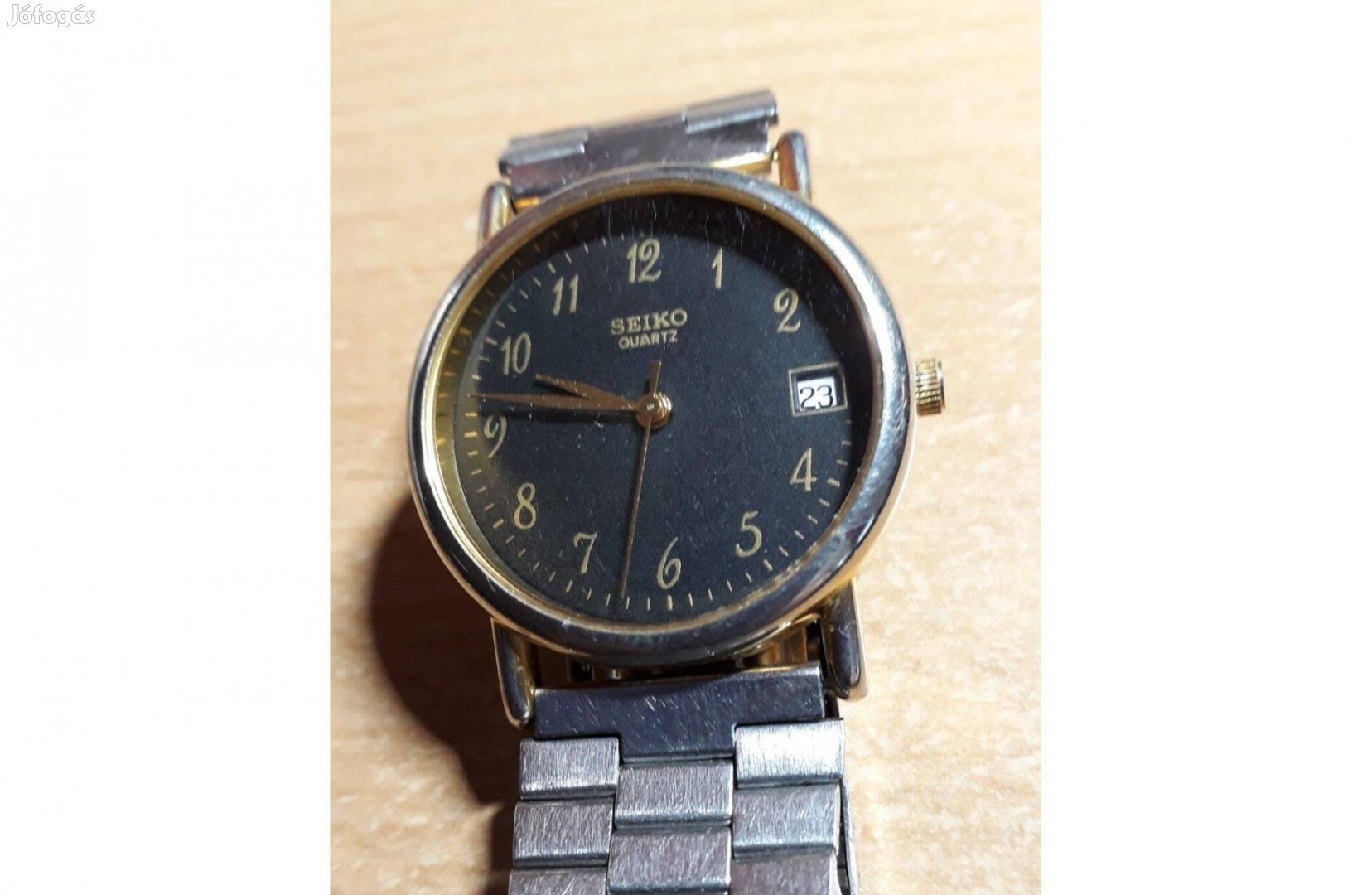 Seiko dátumkijelzős, működőképes karóra