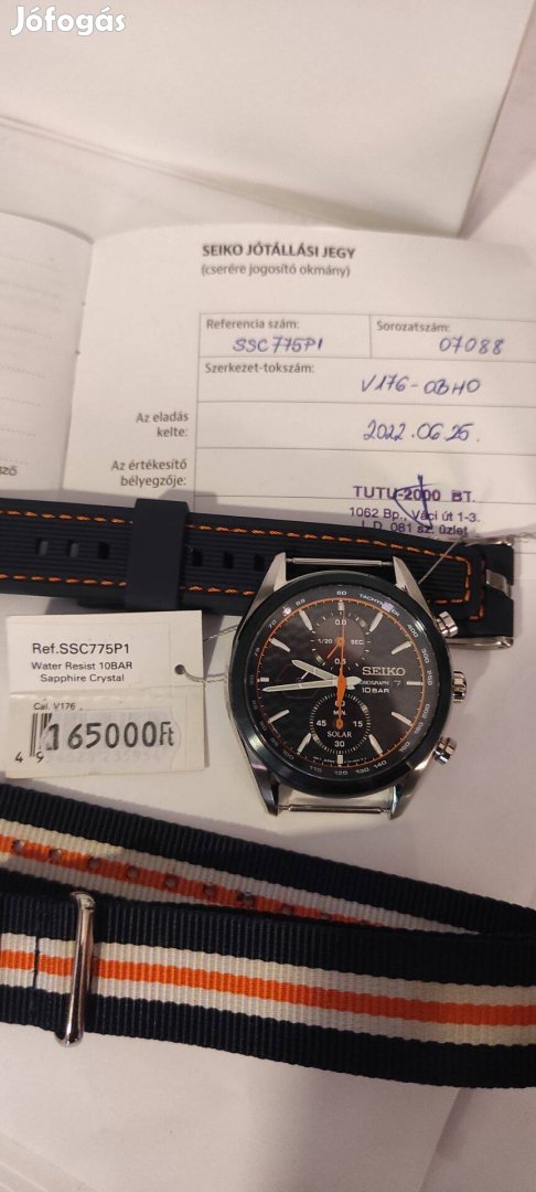 Seiko solar chronograph