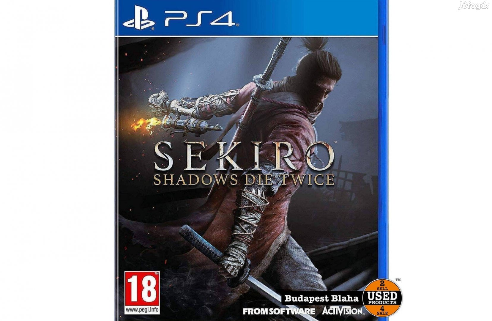 Sekiro Shadows Die Twice - PS4 játék Új