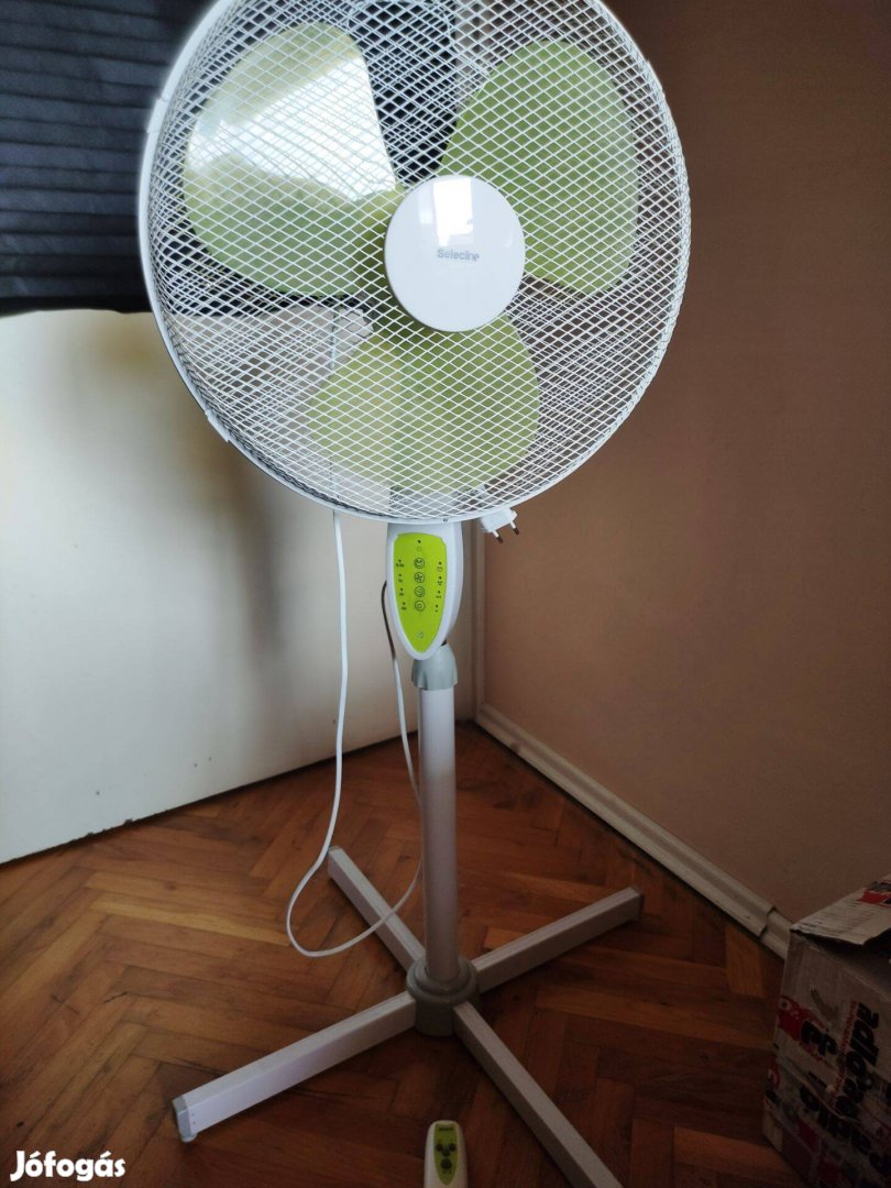Selecline álló ventilátor, távirányítóval, 40 cm, 50W, Sebességfokozat