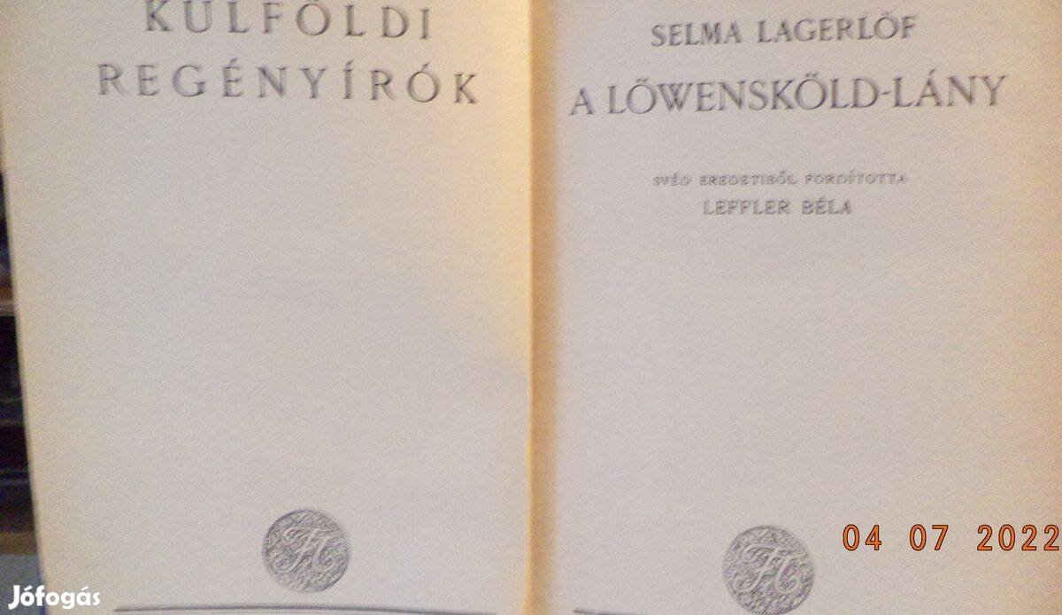 Selma Lagerlöf. A Löwensköld - lány