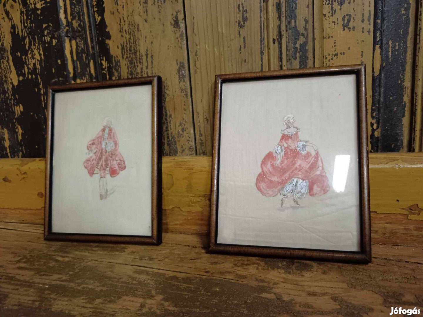 Selyem alapra festett képek, 19. századi dekorációs