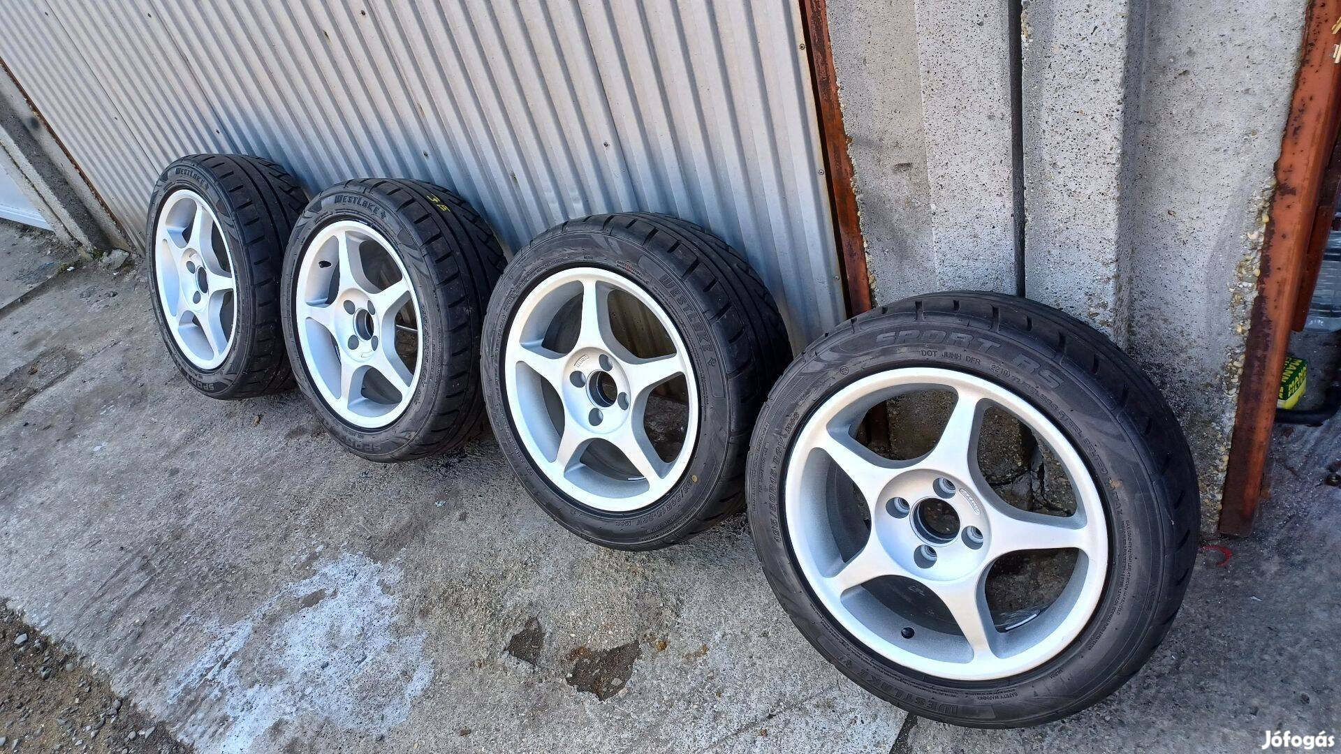 Semi slick gumik 195/50 r15 E-jeles + felnik