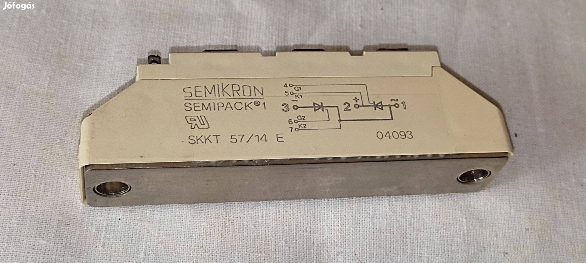 Semikron Skkt 57/14E Semipack 1 1400V 50A Tirisztormodul Eladó