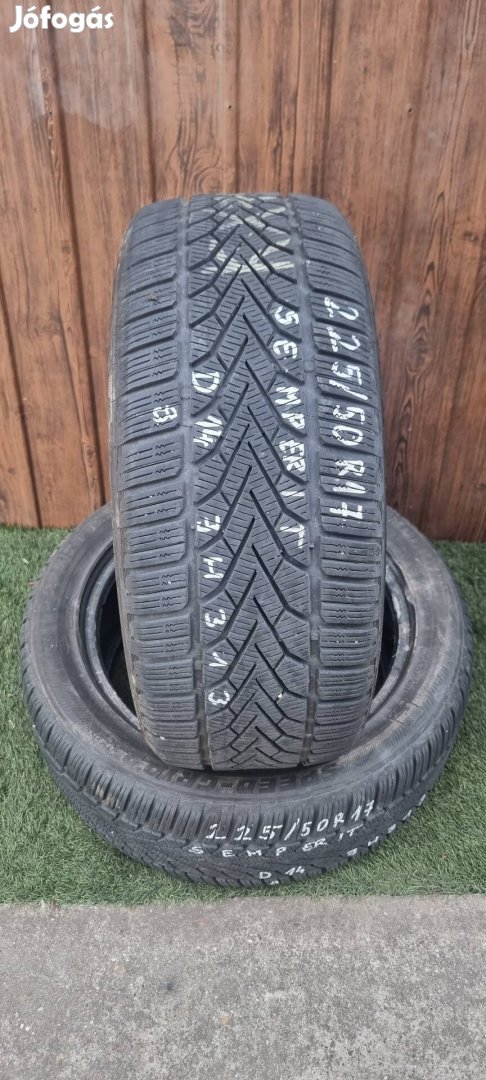 Semperit 225/50 R17 8mm 2014-es Téli Gumiabroncs 2db #313