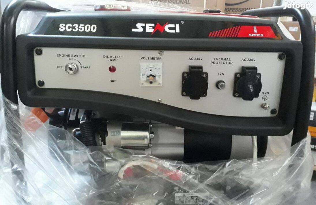 Senci SC-3500E kulcsos indítású 3000W, jó állapotú aggregátor