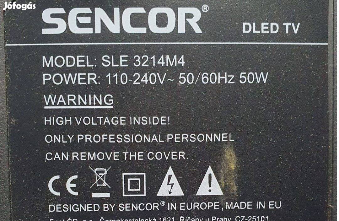 Sencor SLE3214M4 LED LCD tv panel alaplap mainboard alkatrésznek