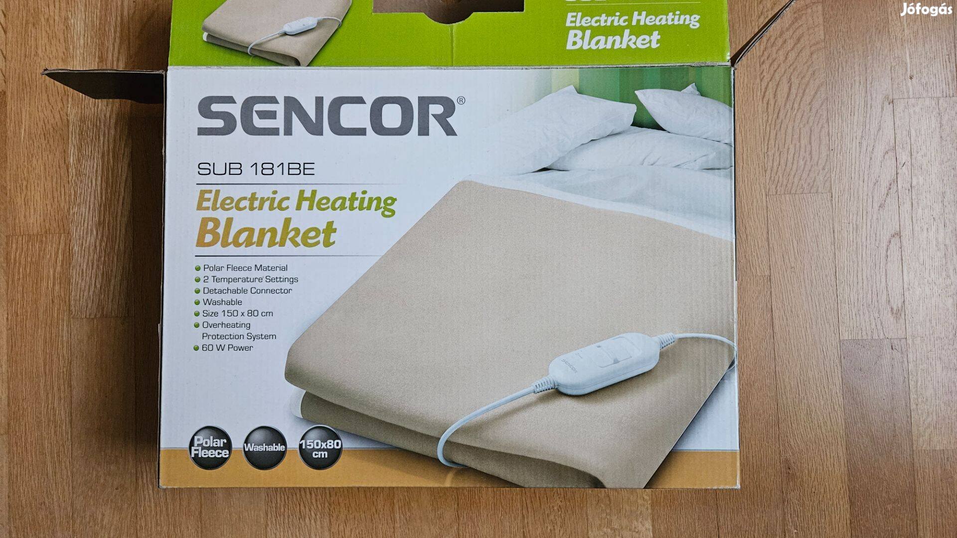 Sencor SUB 181BE elektromos ágymelegítő, 150x80cm, bézs