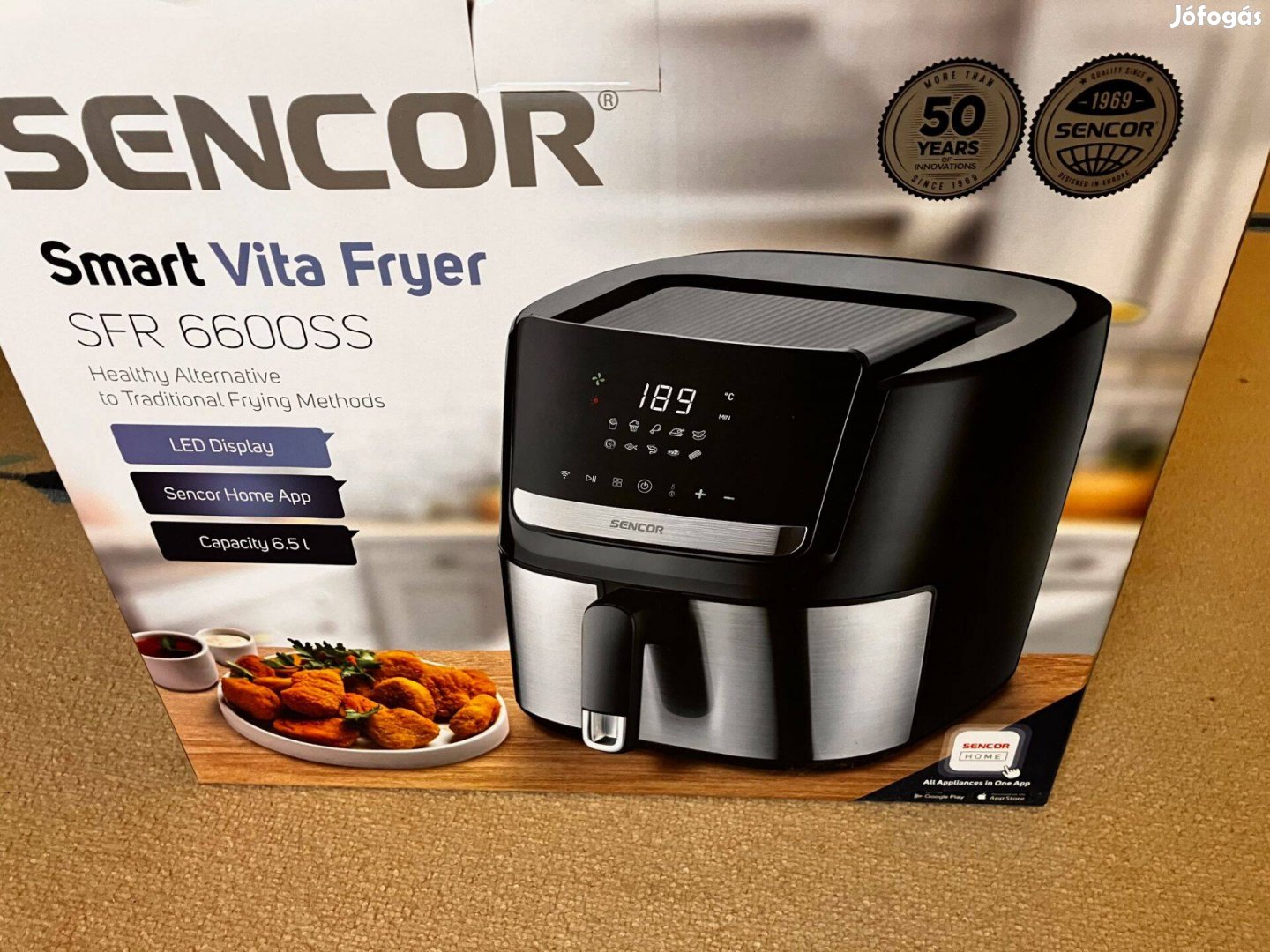 Sencor airfryer, Vita fryer, bontatlan