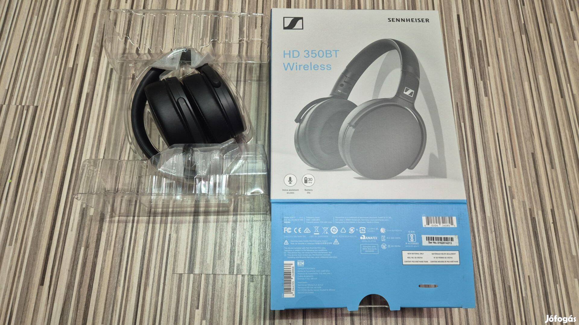 Sennheiser HD 350BT vezetéknélküli fejhallgató, fekete