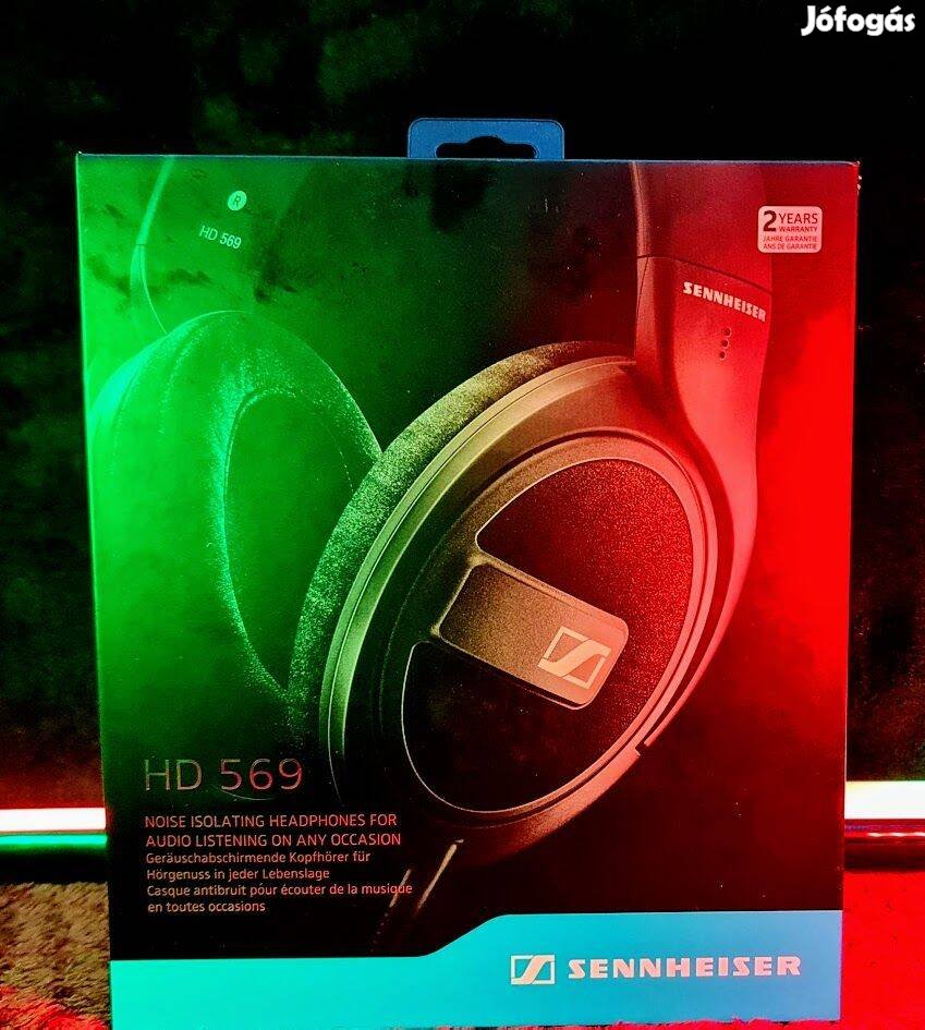 Sennheiser HD 569,Fejhallgató,Bontot dobozos új termék,3 hónap garanci