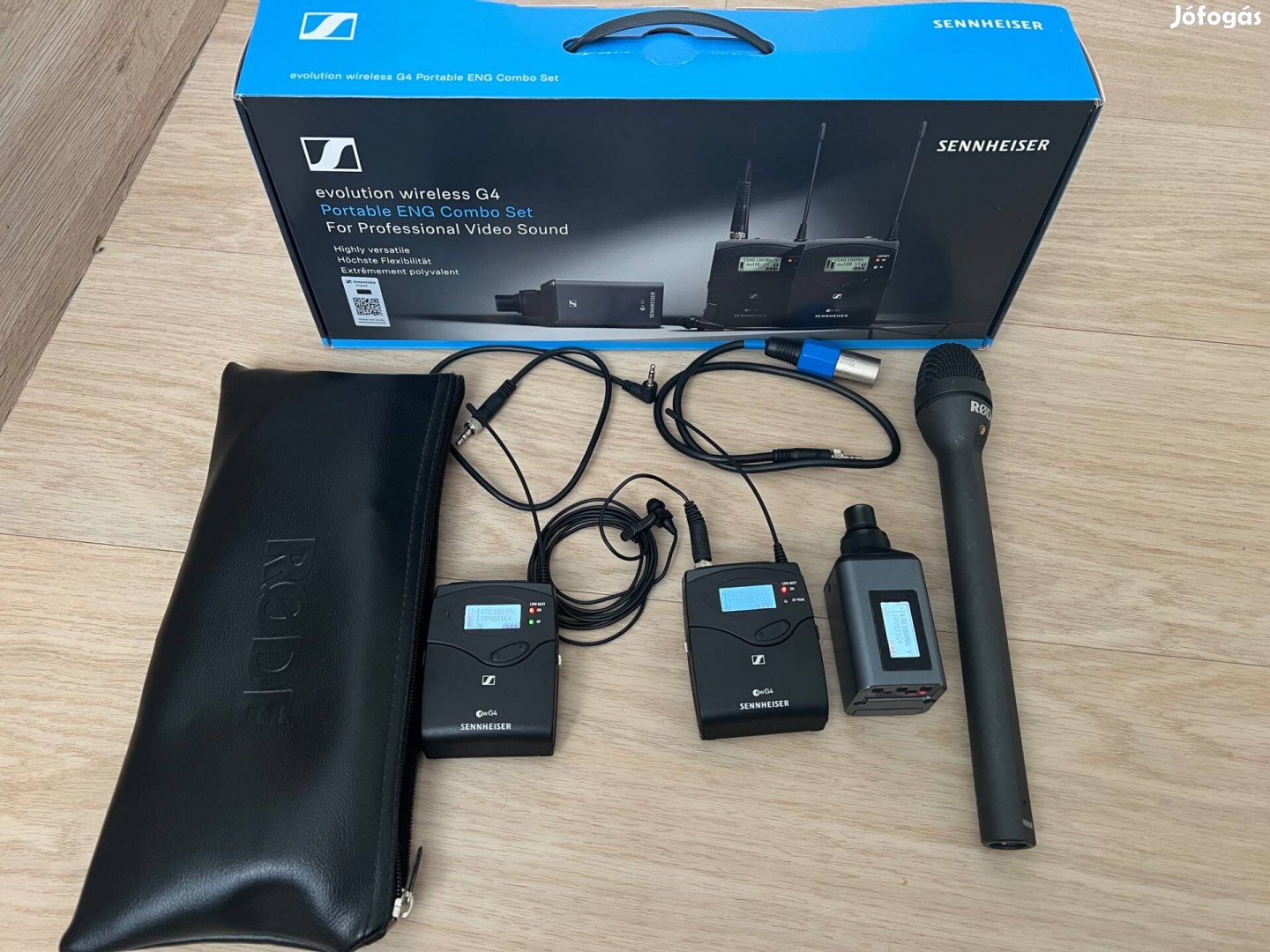 Sennheiser ew100 ENG G4-A1 + Rode reporter mic