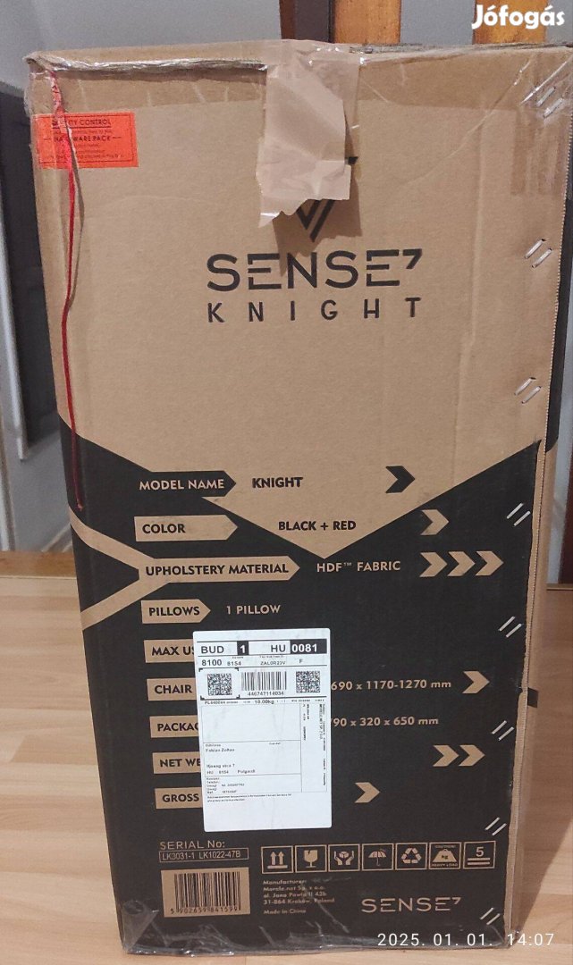 Sense7 Knight gamer szék